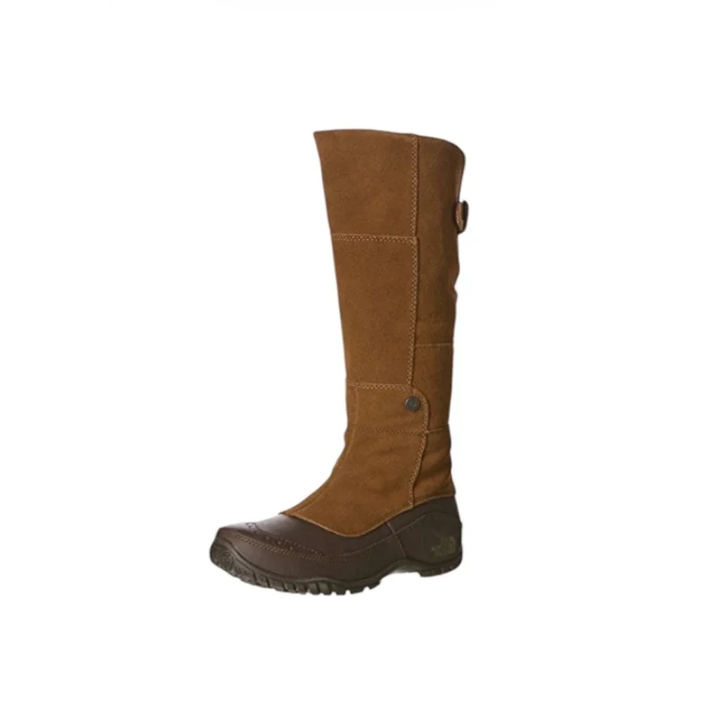 The North Face Janey II Waterproof Suede Tall Boots Brown Leather Equestrian 7.5